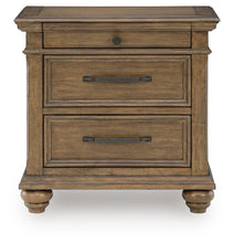 Karallin - Three Drawer Night Stand - Medium Brown