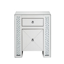 Maisha - Accent Table - Mirrored & Faux Crystals