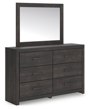 Hollivern - 4 Pc. - Twin Panel Storage Bed, Dresser, Mirror And Chest - Dark Gray