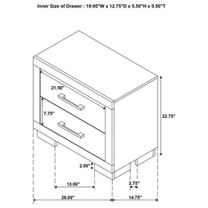 Jessica - Bedroom Set With LED