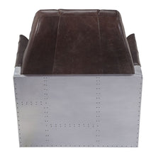 Brancaster - Accent Chair - Espresso Top Grain Leather & Aluminum