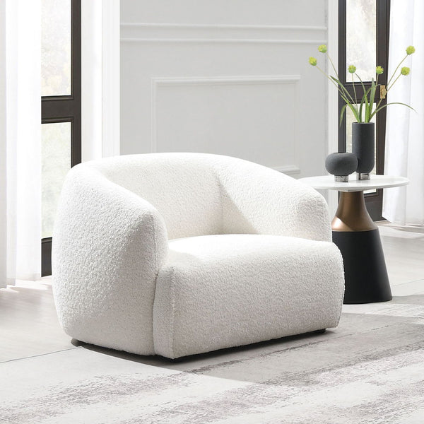 Lucifer Chair White Shimmer Chenille