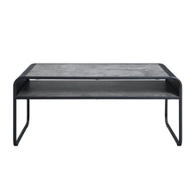 Raziela - Coffee Table - Concrete Gray & Black