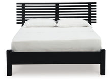 Danziar - Full Slat Panel Bed With Low Footboard - Black