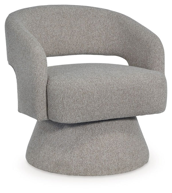 Nashkins Swivel Accent Chair Pebble