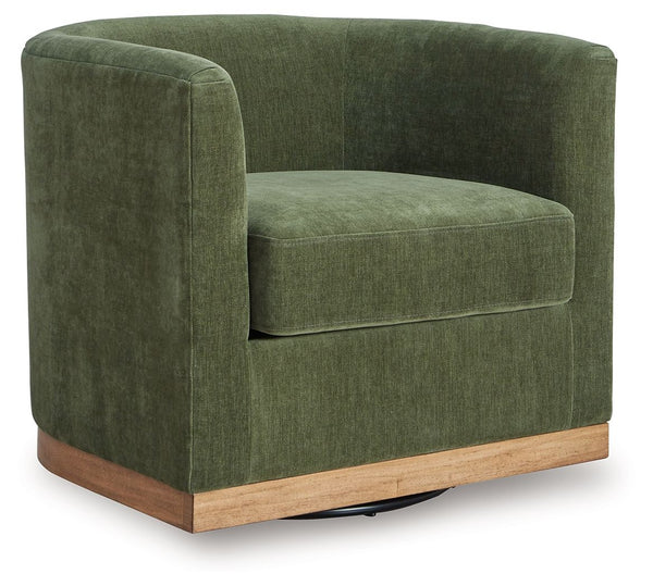 Jersonlow Swivel Chair Forest Green
