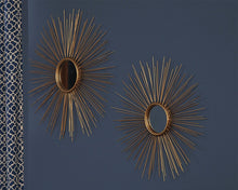 Doniel - Antique Gold Finish - Accent Mirror Set (Set of 2)