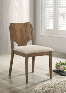 Crestmore - Dining Chair Upholstered Seat (Set of 2) - Walnut