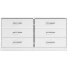 Flannia - White - Six Drawer Dresser - 29'' Height