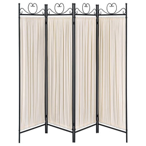 Dove - 4-Panel Room Divider Folding Shoji Screen - Beige