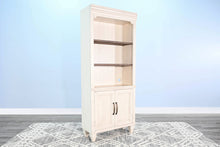 Pasadena - Two-Tone Wood Bookcase - Buckskin / Marble White