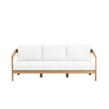 Wesley - Patio Sofa With Cushions - White