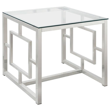 Merced - Glass Top Metal Table