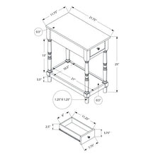 Accent End Table, 2 Tier, Storage Drawer, Traditional Stylish Design