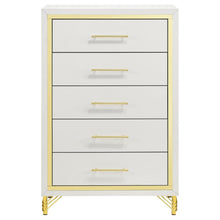 Lucia - 5-Drawer Bedroom Chest - White