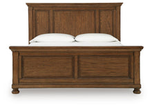 Zackaryn - King Panel Bed - Warm Brown