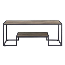 Idella - Coffee Table - Rustic Oak & Black