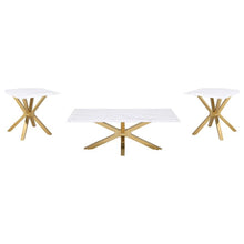 Visalia - Faux Marble Coffee Table Set