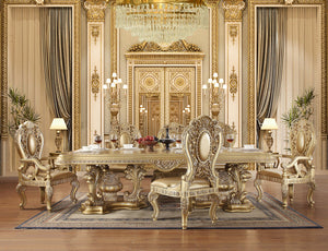 Seville - Dining Table - Gold Finish