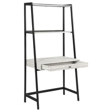 Pinckard - 3 Piece Ladder Desk And Bookcase Set - Gray Stone