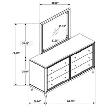 Emberlyn - 6-drawer Bedroom Dresser With Mirror - Brown