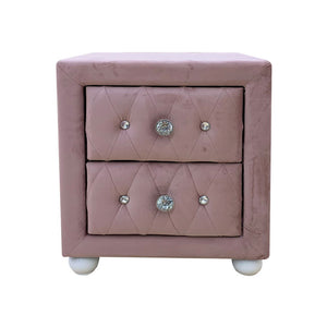 Reggie - Nightstand - Pink Fabric