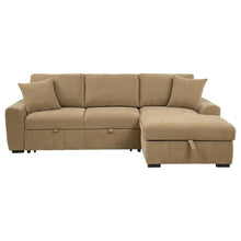 Pastrana Upholstered Sleeper Sectional Sofa RAF Chaise – Camel