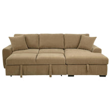 Pastrana Upholstered Sleeper Sectional Sofa RAF Chaise – Camel