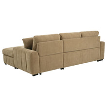 Pastrana Upholstered Sleeper Sectional Sofa RAF Chaise – Camel