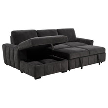 Pastrana Upholstered Sleeper Sectional Sofa LAF Chaise – Charcoal Grey