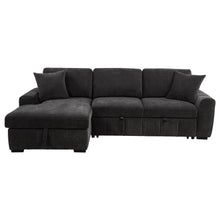 Pastrana Upholstered Sleeper Sectional Sofa LAF Chaise – Charcoal Grey