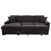 Pastrana Upholstered Sleeper Sectional Sofa LAF Chaise – Charcoal Grey