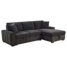 Pastrana Upholstered Sleeper Sectional Sofa RAF Chaise – Charcoal Grey