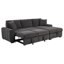 Pastrana Upholstered Sleeper Sectional Sofa RAF Chaise – Charcoal Grey