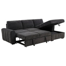 Pastrana Upholstered Sleeper Sectional Sofa RAF Chaise – Charcoal Grey