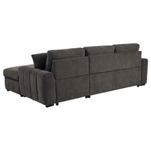 Pastrana Upholstered Sleeper Sectional Sofa RAF Chaise – Charcoal Grey