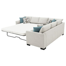 Ashford Chenille Upholstered Sleeper Sectional Sofa – Greige