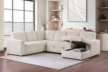 Devonshire Sleeper Sectional Sofa Storage Chaise – Camel