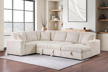 Devonshire Sleeper Sectional Sofa Storage Chaise – Camel