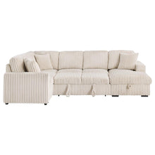 Devonshire Sleeper Sectional Sofa Storage Chaise – Camel