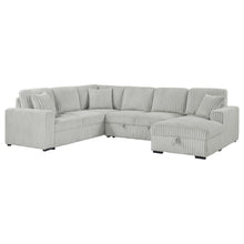 Devonshire Sleeper Sectional Sofa Storage Chaise – Grey