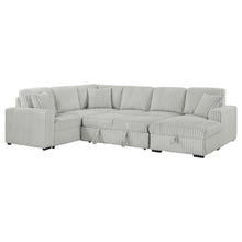 Devonshire Sleeper Sectional Sofa Storage Chaise – Grey