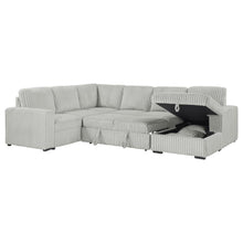 Devonshire Sleeper Sectional Sofa Storage Chaise – Grey