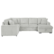 Devonshire Sleeper Sectional Sofa Storage Chaise – Grey