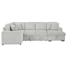 Devonshire Sleeper Sectional Sofa Storage Chaise – Grey