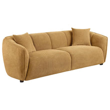 Aleisha 3 Piece Fabric Upholstered Sofa Set – Mustard Yellow