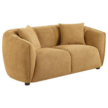 Aleisha 3 Piece Fabric Upholstered Sofa Set – Mustard Yellow
