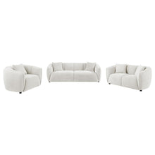 Aleisha 3 Piece Fabric Upholstered Sofa Set – Sand