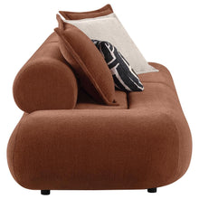 Byrne 105-inch Chenille Modular Bumper Sectional Sofa – Rust