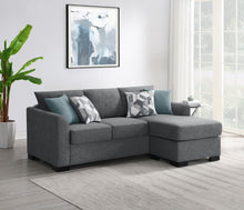 Storey Upholstered Sleeper Sectional Chaise Sofa – Grey